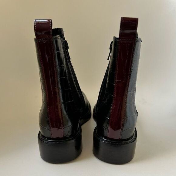 Jeffrey Campbell CORRODE CHELSEA BOOT IN BLACK LIZARD PRINT MULTI Size 6 - Picture 6 of 11